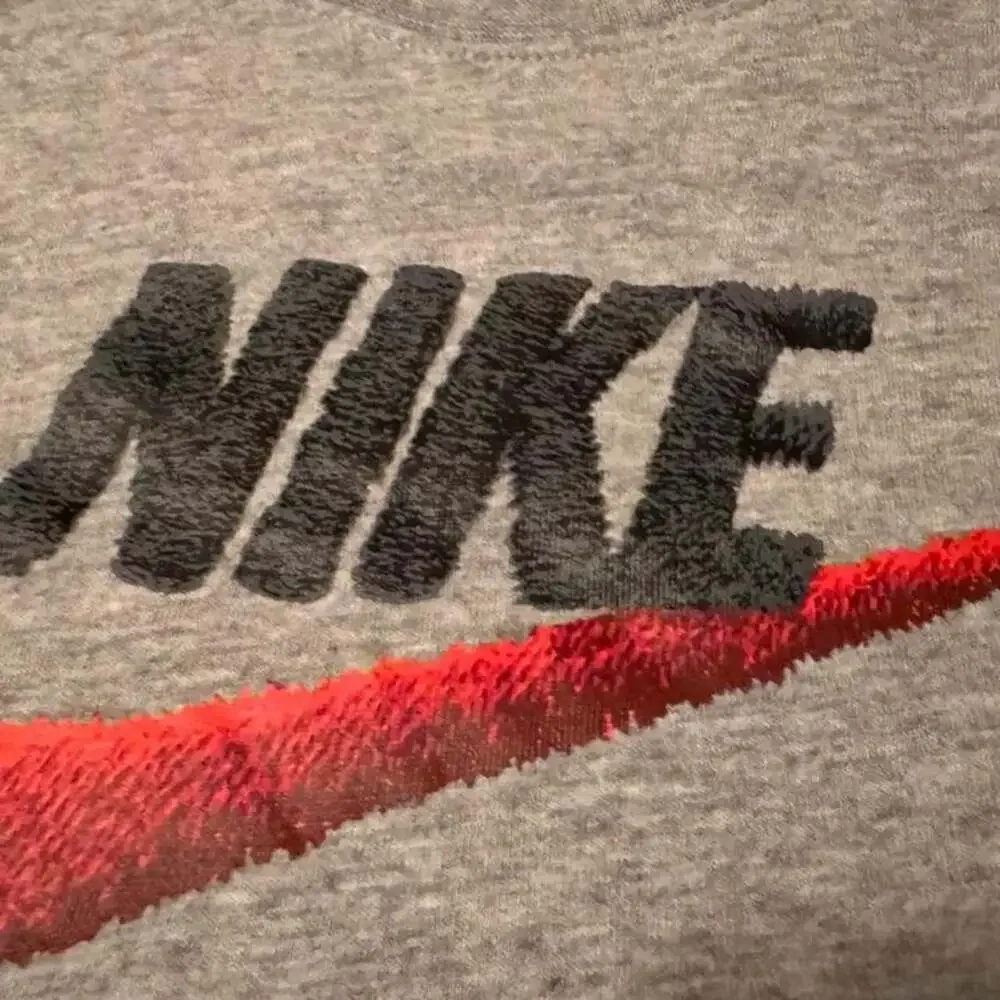 Nike Kids Heather Grey Chenille Logo T-Shirt